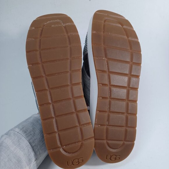 Ugg Nella Slingback Sandals Gray Mesh Strappy Criss Cross Wedge Womens 8 - Picture 14 of 16